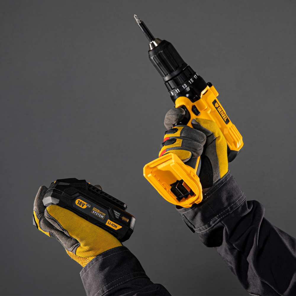 Батарея аккумуляторная B-18-2.0, Li-Ion, 18 В, 2,0 Ач Denzel