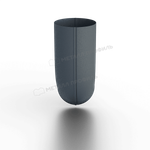 Колено сливное МЕТАЛЛ ПРОФИЛЬ Foramina Freeze D100 Grey