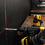 Лазерный уровень LX3, 10 м, ± 0,3 мм/1 м, 635 нм, 4 вертикальных, 1 горизонтальная плоскости, резьба 5/8" Denzel