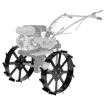 Грунтозацепы 600/130 мм, посадка круг 30 мм, комплект 2 шт Denzel