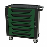 Gt6.green Тележка инструментальная Garopt 6 ящиков Зеленая, Серия "Low-cost"