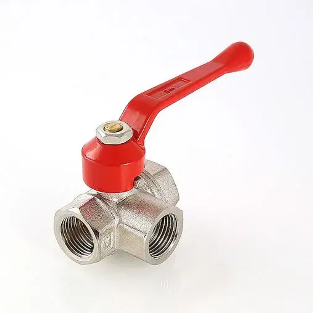 Кран шаровый трехходовой/T ½"в x ½"в x ½"в Valtec VT.361.N.04