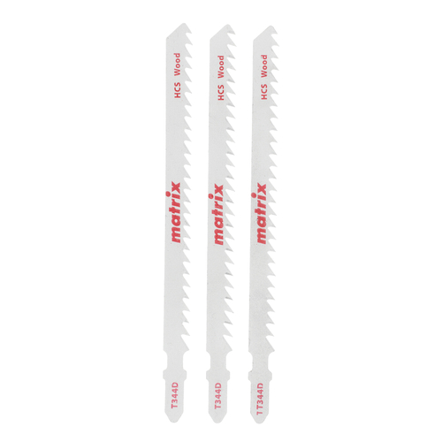 Полотна для электролобзика  по дереву, 3 шт, T344D, 110 x 4 мм, HCS Matrix