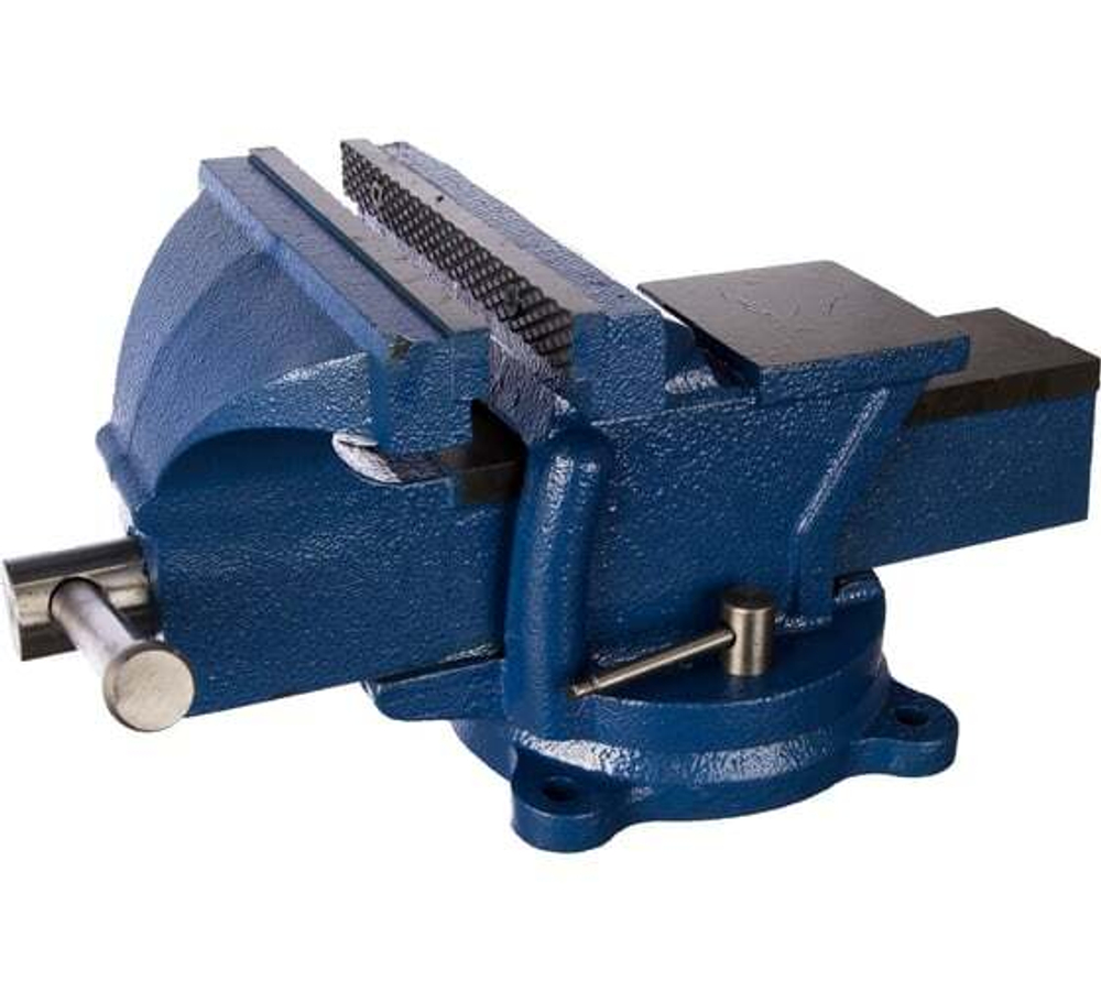 Слесарные тиски GRIFF 200 мм, поворотные, стальные, с наковальней 17кг g164012