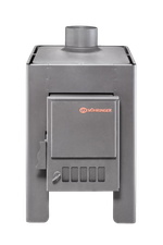 Дровяная отопительная печь "Умка" в кожухе