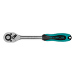 Ключ-трещотка 1/2", CrV, 72 зуба, с быстрым сбросом, матовый хром Stels