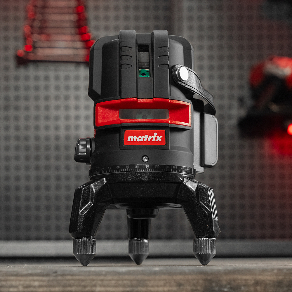 Лазерный уровень ML 06 Green, 30 м, 520 нм, аккумулятор Li 2800 мАч, резьба 5/8" Matrix