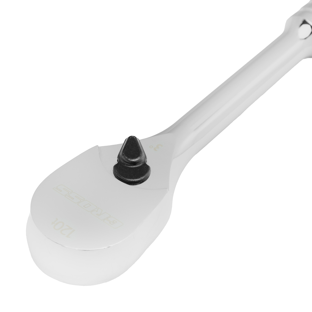 Ключ-трещотка 1/2", CrV, 120 зубьев, цельнометаллический, хром Gross