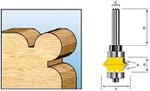 Фреза кромочная фигурная 6.35R, 28.58х15.88, S8, 2T Makita D-11710