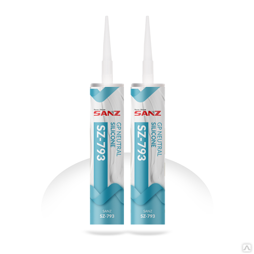 Силиконовый герметик нейтральный SANZ SZ-793 280 мл серый