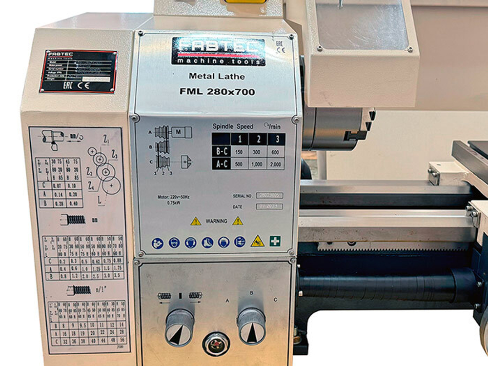 Токарный станок FABTEC FML 280х700