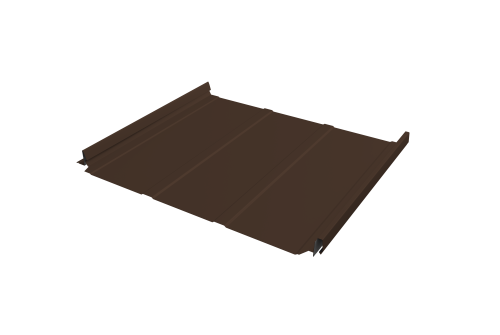 Кликфальц Pro Line Grand Line 0,5 Drap с пленкой на замках RAL 8017 шоколад