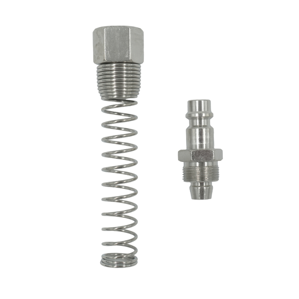 OPT-740PPS Штуцер быстроразъемного соединения пневматического с пружинкой, резьба  1/2"