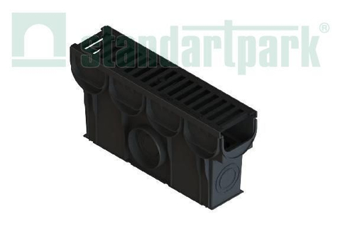 Пескоуловитель S'park пластиковый с решеткой чугунной щель ВЧ кл. С (к-т)