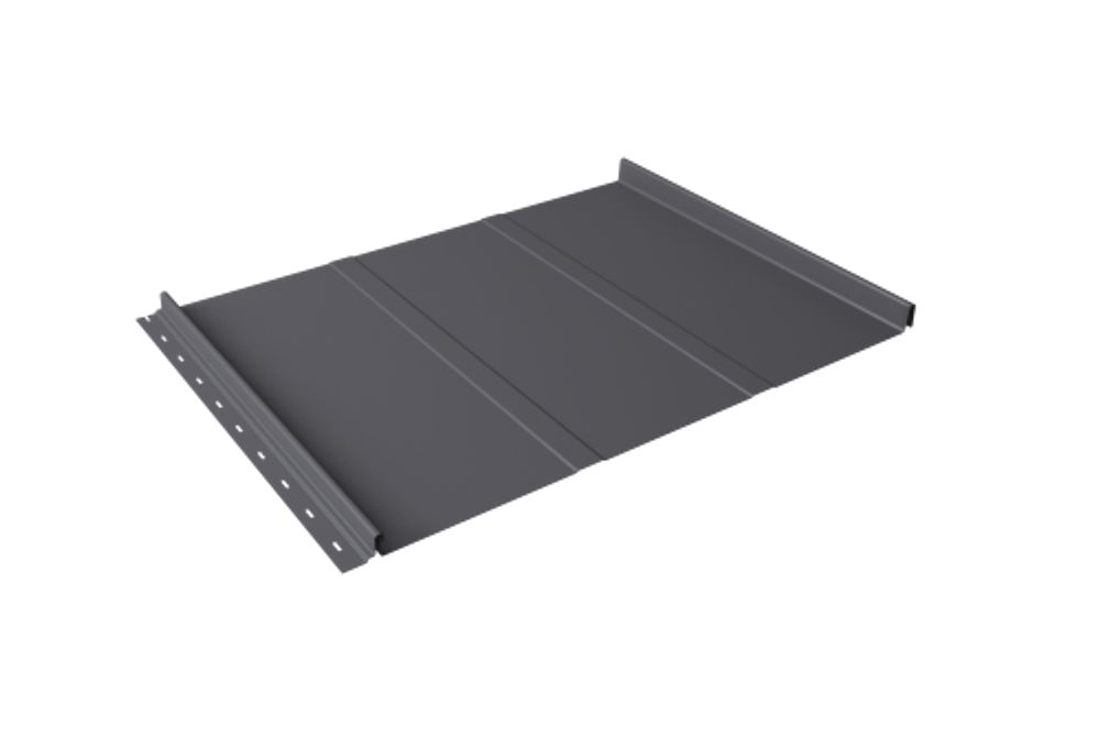 Кликфальц Line Grand Line 0,5 Satin с пленкой на замках RAL 7004 сигнальный серый