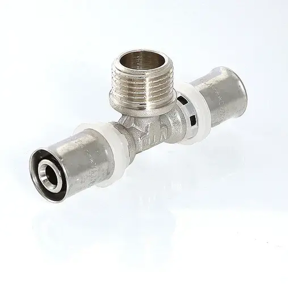 Тройник пресс переходной 16мм x ½"н x 16мм Valtec VTm.233.N.160416