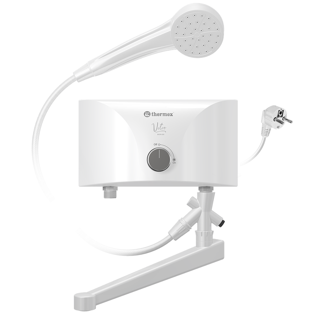 Электроводонагреватель проточный THERMEX Vetro 3500 combi