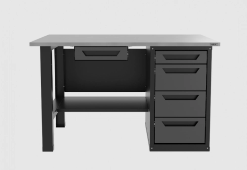 Верстак с ящиком однотумбовый 4 ящика серый 1400*700 Garopt, GT1400STY1Y4.grey