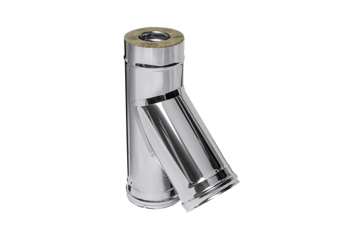 Тройник Феррум утепленный угол 135° нержавеющий (430/0,8мм)/зеркальный, ф180/280, по воде