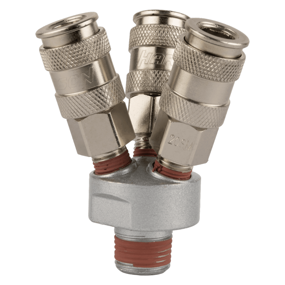 HRS-SMYT V-образный разветвитель с тремя БРС, 1/4'' - 1/4''