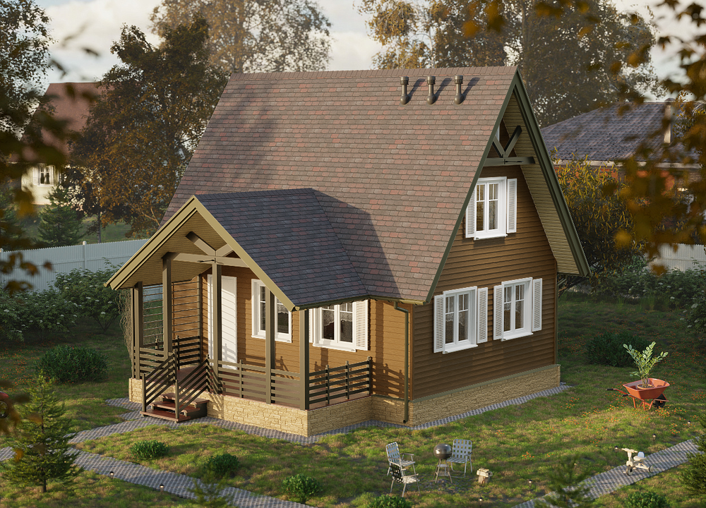 Сайдинг LUX под дерево, Ёлочка, миндаль