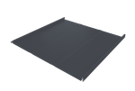 Фальц двойной стоячий Line Grand Line 0,5 PurPro Matt 275 с пленкой на замках RAL 7024 мокрый асфальт