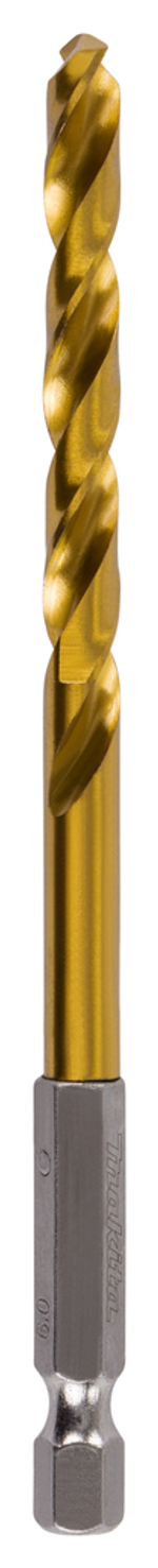 Сверло по металлу HSS-TiN 6,5x121 мм, 1/4 Makita D-17778