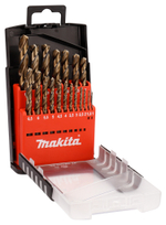 Набор свёрл по металлу M-force, HSS, 1-10 мм, 19 шт Makita D-29876