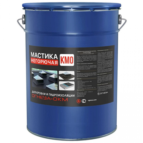 Мастика негорючая каучуко-асбестовая Огнеза ОКМ 20 кг, шт