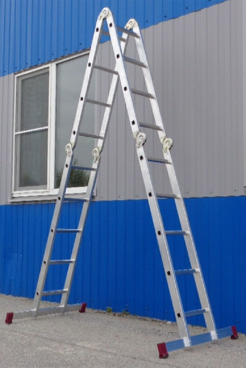 Шарнирная универсальная стремянка-трансформер Corda, 5+4+4+5