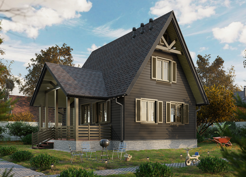 Ламинированная черепица Серия Dragon Lux, изюм