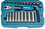 Набор ключей и головок 34 предмета 1/4 Makita B-65567
