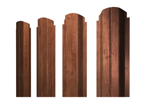 Штакетник П-образный А фигурный 0,45 Print Premium Rowan Fresh TwinColor