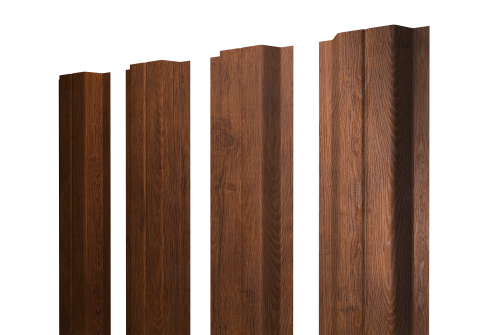 Штакетник П-образный A с прямым резом 0,4 Print Premium Golden Wood Fresh TwinColor