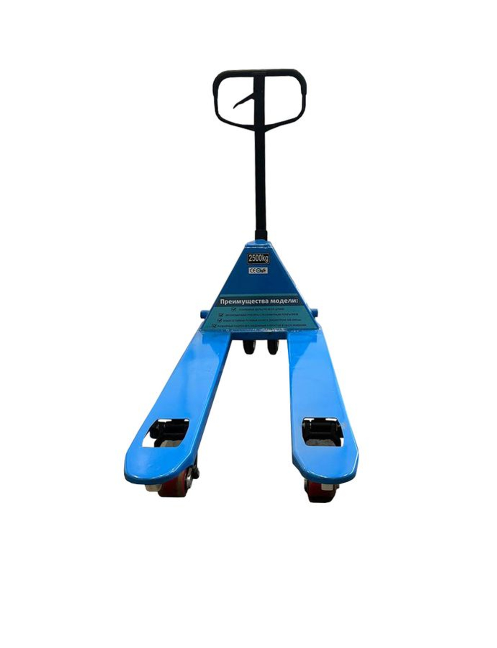 Тележка гидравлическая 2500 кг 1150 мм резиновые колеса TOR RHP