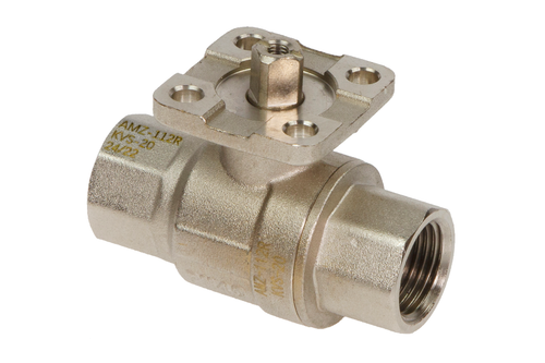 Ридан 082G5407R — Кран шаровой AMZ-112R PN40, DN20, Kvs 45, Tmax110 °C, Rp3/4, корпус CW617N, двухходовой