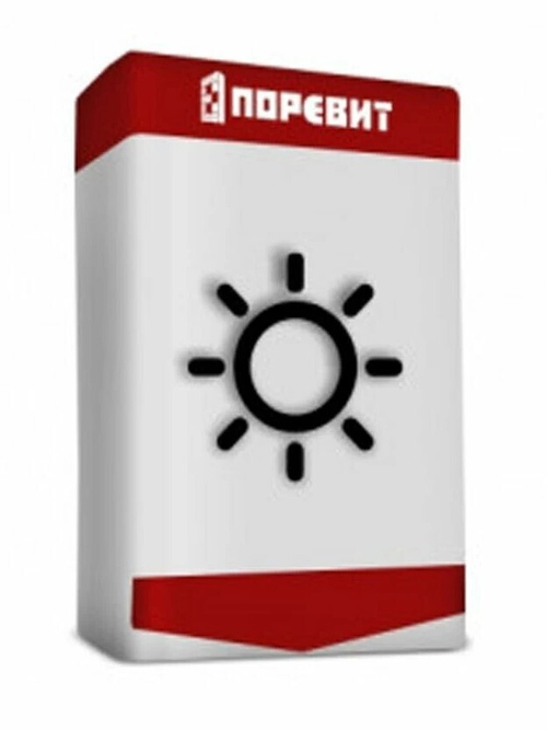 Клей для газобетонных и силикатных блоков М-100, белый, 25кг, летний "Поревит"