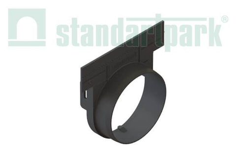 Заглушка с выпуском пластиковая для лотков водоотводных пластиковых 8000-М/80001-М