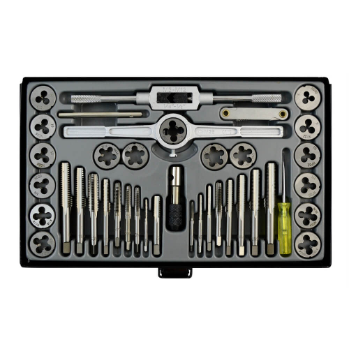 WDK-DTI3040 Набор метчиков и плашек 4NC40 - 1/2NF20, 40 предметов, дюймовая резьба