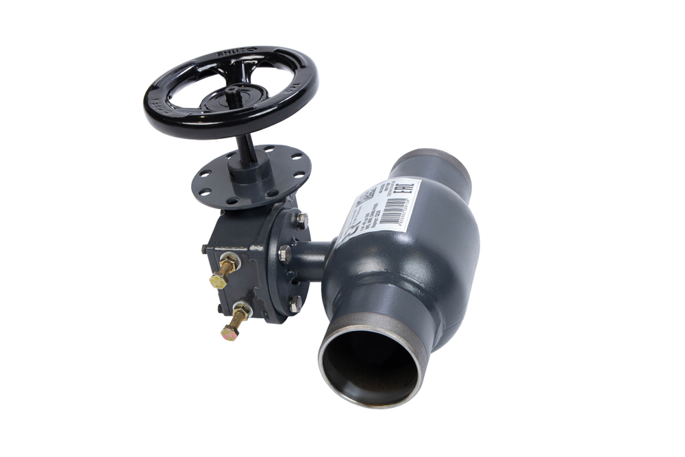 Ридан RJIP Premium 065N0141R — Кран шаровой WW DN100 PN25 WG (приварной, с редуктором, стандартный проход)