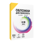 Каталог Обложки прозрачные пластиковые А4 0.18 мм желтые 100 шт. от ГЕЛЕОС