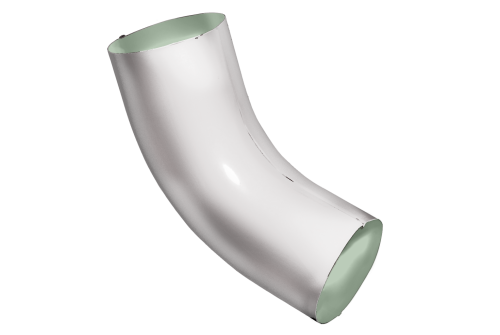 Колено 60 град Optima 90мм RAL 9003