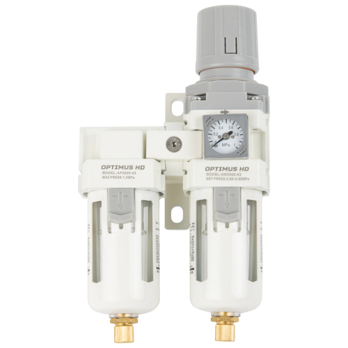 AFW3000-03 Блок подготовки воздуха 3/8" с влагоотделителем, регулятором и манометром