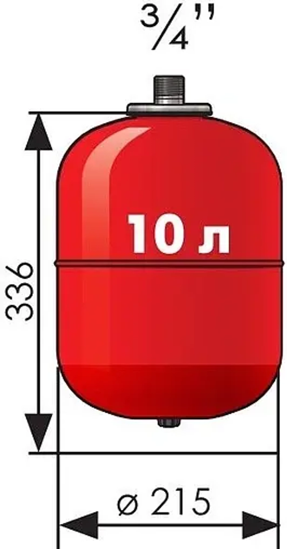 Расширительный бак Джилекс 10 В 5 бар 7810