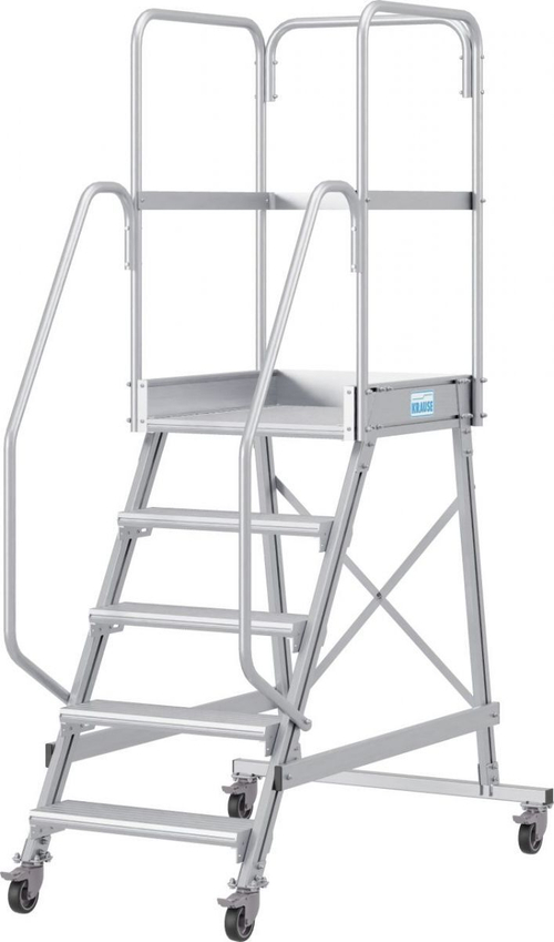Односторонняя передвижная лестница с площадкой CORDA, 1х5