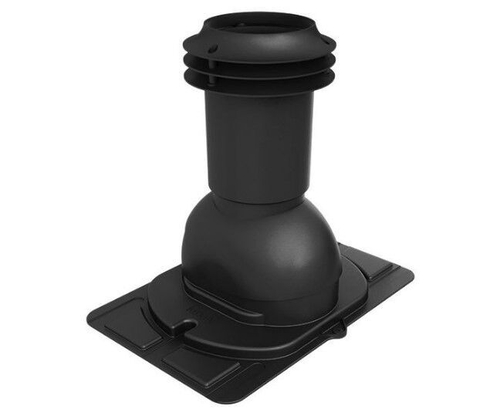 Выход вентиляции канализации с универсальным проходным элементом 460\334\445 черный RAL 9005