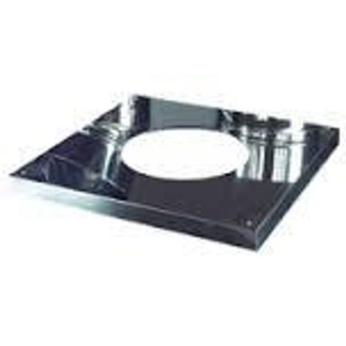 Разделка Феррум потолочная декоративная нерж. (430/0,5 мм) 480*480 с отв. ф280, в пленке