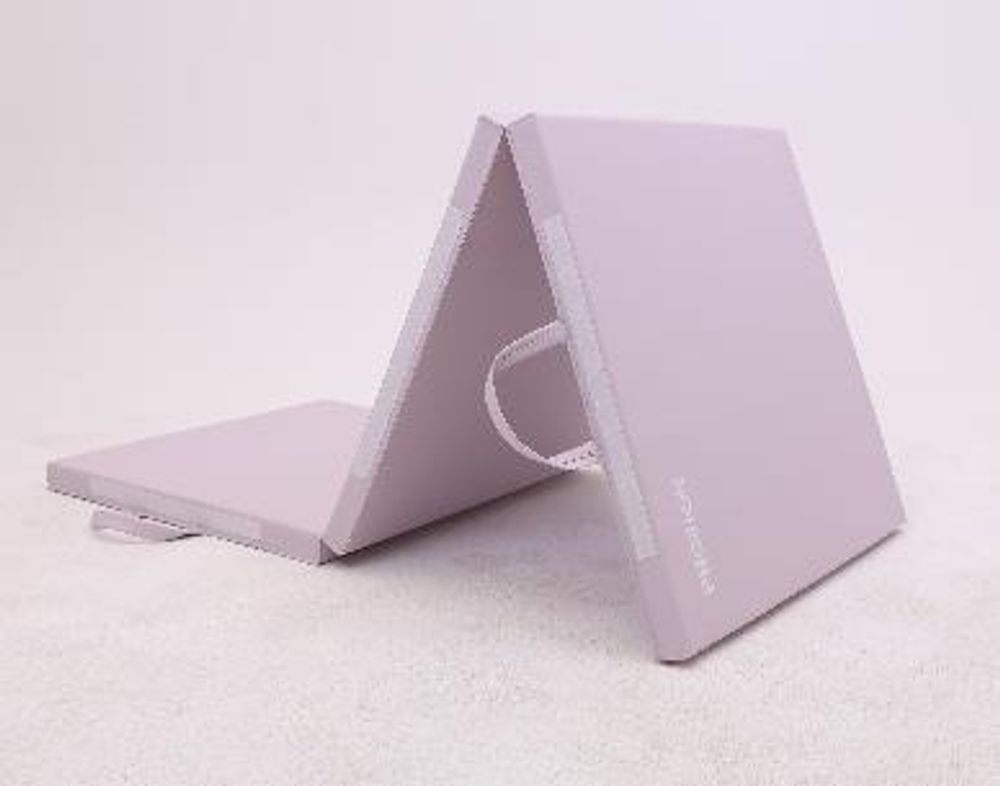 Мат спортивный 183х61х4 см, 3 сложения, розовый ProIron от ГЕЛЕОС