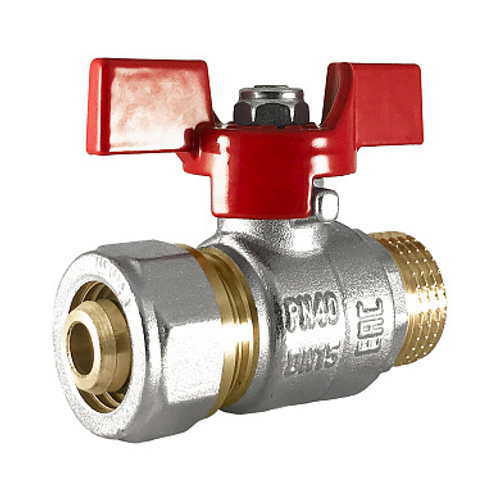 Кран шаровой STI обжимной НР 16х½"