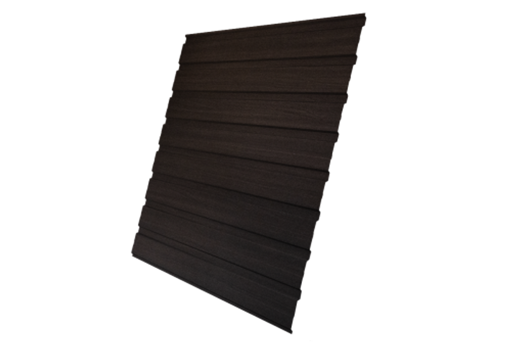 Профнастил C10B 0,45 Print Elite Coffee Wood Blesk TwinColor